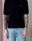 HEART PATCH KNIT
