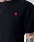 HEART PATCH KNIT