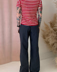 AMELIA STRIPE T-SHIRT-RED