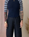 BLAKE BASEBALL T-SHIRT-NAVY