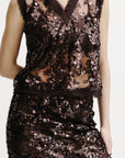 SHANIA SKIRT-COFFEE