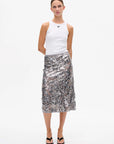 SHANIA SKIRT-SILVER