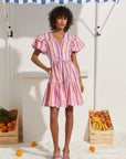 BABA VOYAGER DRESS-PINK STRIPE