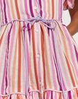BABA VOYAGER DRESS-PINK STRIPE