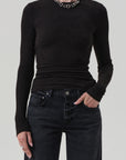 BINA CREWNECK-BROWN