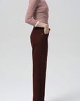 LINDZ EASY STRAIGHT-BURGUNDY
