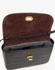 KATHRYN BOX BAG-CROCO
