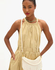 PETIT MOYEN MESSENGER-CREAM WOVEN