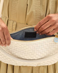 PETIT MOYEN MESSENGER-CREAM WOVEN