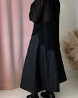 CREPE LAYERED BLOUSE