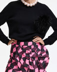 KURDY BROOCH-BLACK