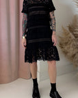 TIERED RUFFLE DRESS