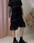 TIERED RUFFLE DRESS