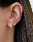 MINI CHERRY STUD-YELLOW GOLD