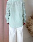 EILEEN BLOUSE-GREEN STRIPE