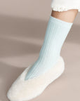 ITALIA CASHMERE CREW-ICICLE
