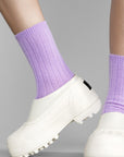 ITALIA CASHMERE CREW-LILAC