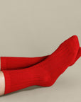 ITALIA CASHMERE CREW-SCARLET