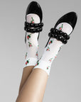 ROSEBUD SHEER CREW-WHITE