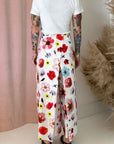PRINTED PAISLEY PANTS