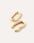MEGA U-LINK EARRINGS-GOLD