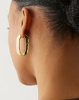 MEGA U-LINK EARRINGS-GOLD