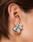 NON-STOP EARRINGS-SILVER