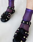 NET LAMINATED SOCK-VIOLET