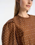 BROWN BLOUSE