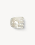 MINI CLAW CLIP-WHITE SHELL