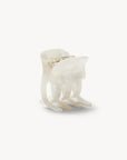 MINI CLAW CLIP-WHITE SHELL