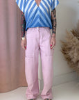 OMBRE STRIPE V-NECK