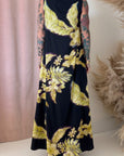 COWL NECK SILK DRESS