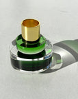 DISC CANDLE HOLDER-GREEN