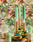 DISC CANDLE HOLDER-GREEN