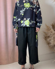 FLORAL SIDE TIE SHIRT