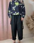 FLORAL SIDE TIE SHIRT