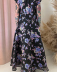 FLORAL JACQUARD DRESS