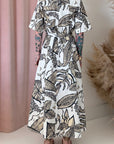 RETRO LEAF DRESS