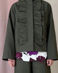RUFFLE MILITARY JACKET