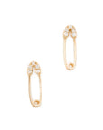 SAFETY PIN STUDS-YELLOW GOLD