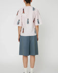 EMBROIDERED BOW BLOUSE-PINK