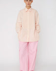 SCALLOPED TUXEDO SHIRT