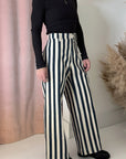 DISCO PANT-NAVY STRIPE