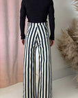 DISCO PANT-NAVY STRIPE