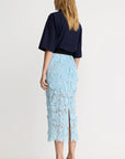 APPLIQUE PENCIL SKIRT