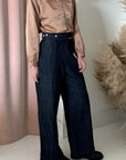 DENIM HEM PANT