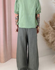 SWEET BLOUSE-ASPEN GREEN
