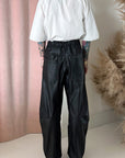FAUX LEATHER TRAVIS PANT