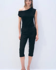 CASHMERE OFF SHOULDER TOP-BLACK